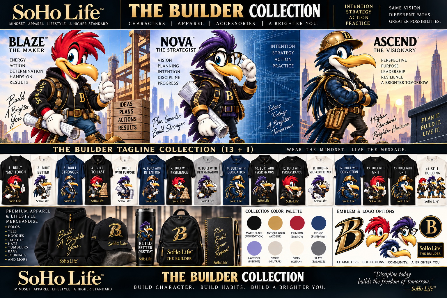 SoHo Life collection apparel examples