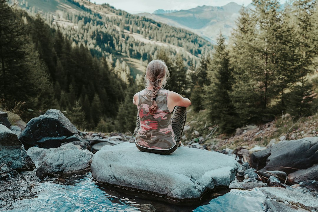 Quiet natural setting representing relaxation, meditation, and interruption of a stress cycle